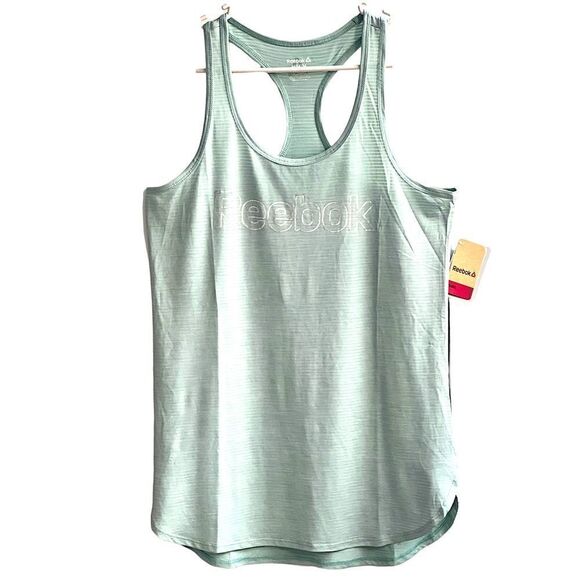 Reebok Legend Singlet Mint Green Racerback Workout Tank Top NWT - Picture 1 of 13